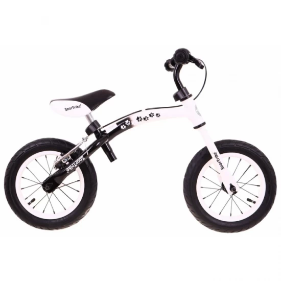 Bicicleta fara pedale cu frana si cadru variabil, roti gonflabile, Boomerang SporTrike - Alb Bicicleta fara pedale cu frana si cadru variabil, roti gonflabile, Boomerang SporTrike - Alb