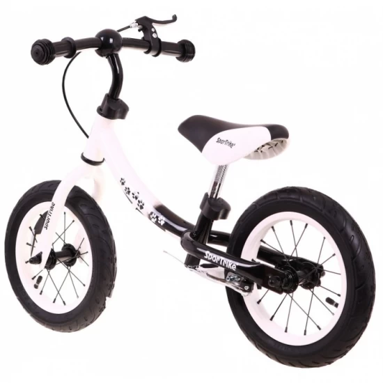 Bicicleta fara pedale cu frana si cadru variabil, roti gonflabile, Boomerang SporTrike - Alb Bicicleta fara pedale cu frana si cadru variabil, roti gonflabile, Boomerang SporTrike - Alb