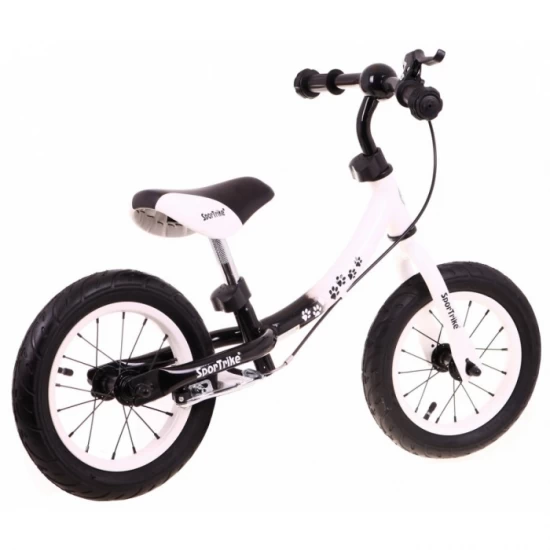 Bicicleta fara pedale cu frana si cadru variabil, roti gonflabile, Boomerang SporTrike - Alb Bicicleta fara pedale cu frana si cadru variabil, roti gonflabile, Boomerang SporTrike - Alb
