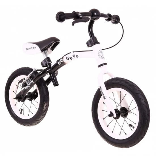 Bicicleta fara pedale cu frana si cadru variabil, roti gonflabile, Boomerang SporTrike - Alb Bicicleta fara pedale cu frana si cadru variabil, roti gonflabile, Boomerang SporTrike - Alb