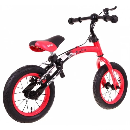 Bicicleta fara pedale cu frana si cadru variabil, roti gonflabile, Boomerang SporTrike - Rosu Bicicleta fara pedale cu frana si cadru variabil, roti gonflabile, Boomerang SporTrike - Rosu