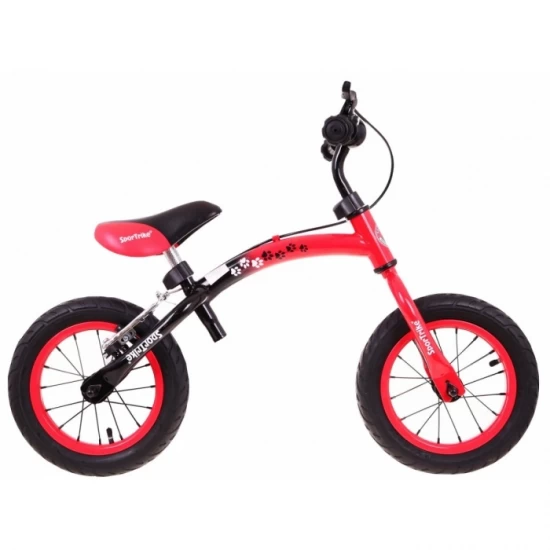 Bicicleta fara pedale cu frana si cadru variabil, roti gonflabile, Boomerang SporTrike - Rosu Bicicleta fara pedale cu frana si cadru variabil, roti gonflabile, Boomerang SporTrike - Rosu