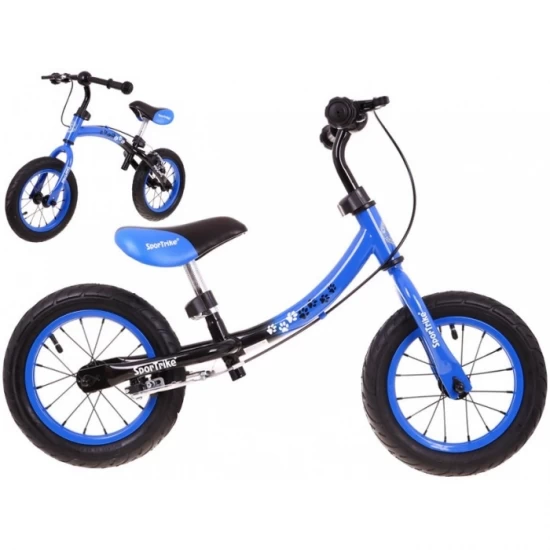 Bicicleta fara pedale cu frana si cadru variabil, roti gonflabile, Boomerang SporTrike - Albastru Bicicleta fara pedale cu frana si cadru variabil, roti gonflabile, Boomerang SporTrike - Albastru