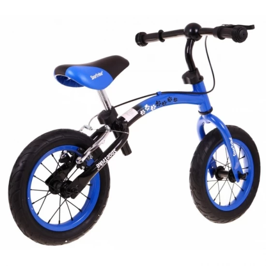 Bicicleta fara pedale cu frana si cadru variabil, roti gonflabile, Boomerang SporTrike - Albastru Bicicleta fara pedale cu frana si cadru variabil, roti gonflabile, Boomerang SporTrike - Albastru