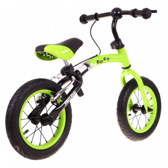 Bicicleta fara pedale cu frana si cadru variabil, roti gonflabile, Boomerang SporTrike - Verde Bicicleta fara pedale cu frana si cadru variabil, roti gonflabile, Boomerang SporTrike - Verde