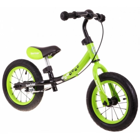 Bicicleta fara pedale cu frana si cadru variabil, roti gonflabile, Boomerang SporTrike - Verde Bicicleta fara pedale cu frana si cadru variabil, roti gonflabile, Boomerang SporTrike - Verde
