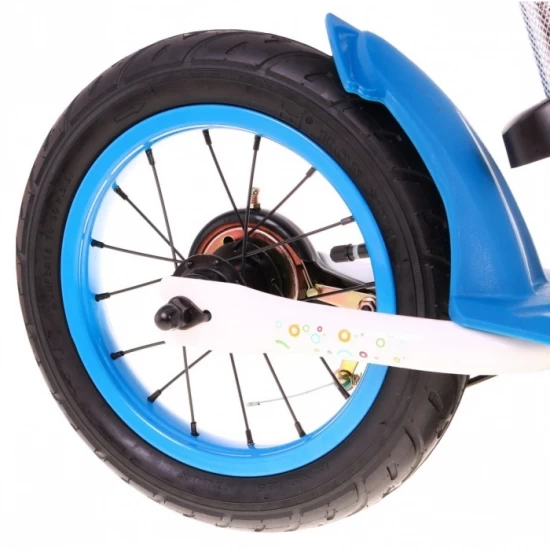 Bicicleta fara pedale cu frana, suport picioare, roti gonflabile, Balancer SporTrike - Albastru Bicicleta fara pedale cu frana, suport picioare, roti gonflabile, Balancer SporTrike - Albastru
