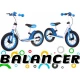 Bicicleta fara pedale cu frana, suport picioare, roti gonflabile, Balancer SporTrike - Albastru Bicicleta fara pedale cu frana, suport picioare, roti gonflabile, Balancer SporTrike - Albastru