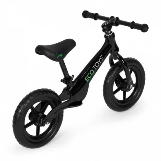 Bicicleta fara pedale cu roti din spuma EVA Ecotoys YM-BB-17 - Negru Bicicleta fara pedale cu roti din spuma EVA Ecotoys YM-BB-17 - Negru
