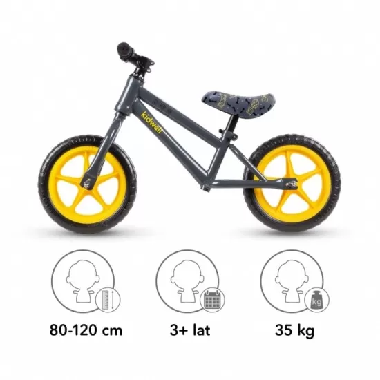 Bicicleta fara pedale cu roti din spuma EVA Kidwell Mundo - Dogs Bicicleta fara pedale cu roti din spuma EVA Kidwell Mundo - Dogs