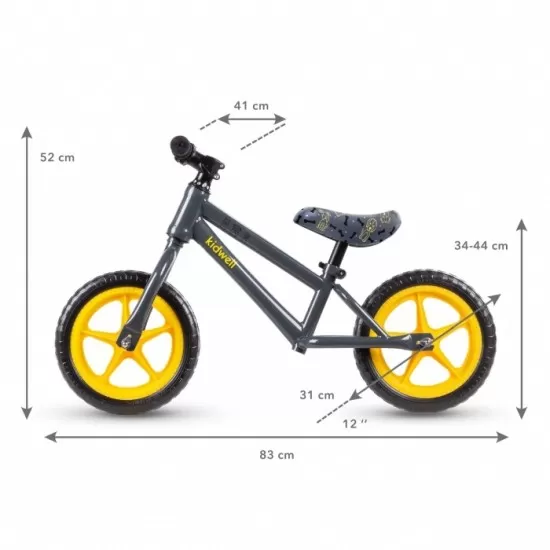 Bicicleta fara pedale cu roti din spuma EVA Kidwell Mundo - Dogs Bicicleta fara pedale cu roti din spuma EVA Kidwell Mundo - Dogs
