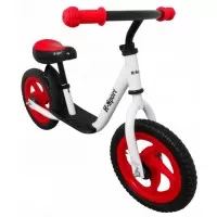 Bicicleta fara pedale cu suport pentru picioare R5 R-Sport - Rosu