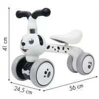 Bicicleta fara pedale Ecotoys Catel - Alb