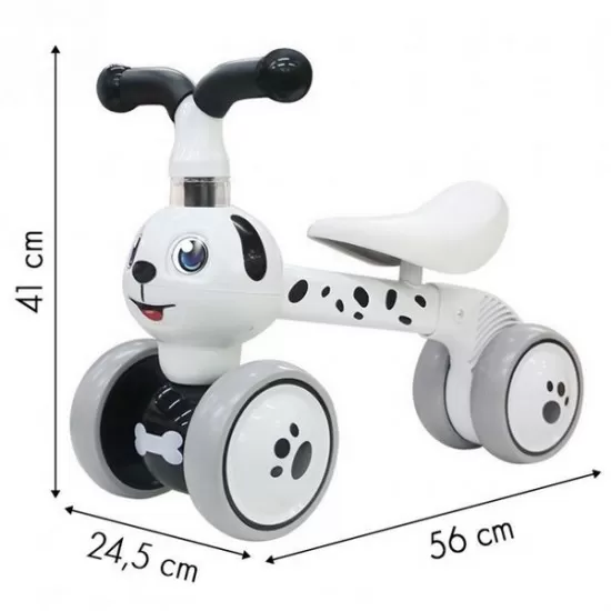 Bicicleta fara pedale Ecotoys Catel - Alb Bicicleta fara pedale Ecotoys Catel - Alb