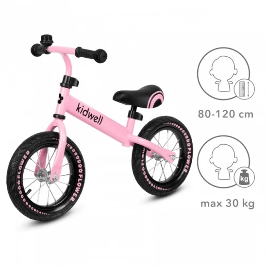 Bicicleta fara pedale Kidwell Cruzer Flower - Pink Bicicleta fara pedale Kidwell Cruzer Flower - Pink
