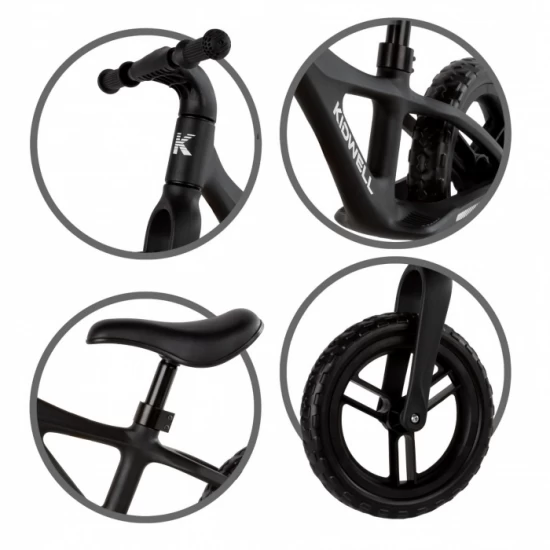 Bicicleta fara pedale Kidwell Jogo Black