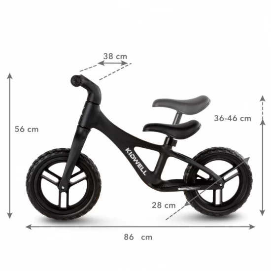 Bicicleta fara pedale Kidwell Jogo Black