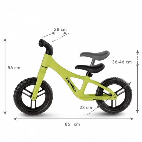 Bicicleta fara pedale Kidwell Jogo Lime