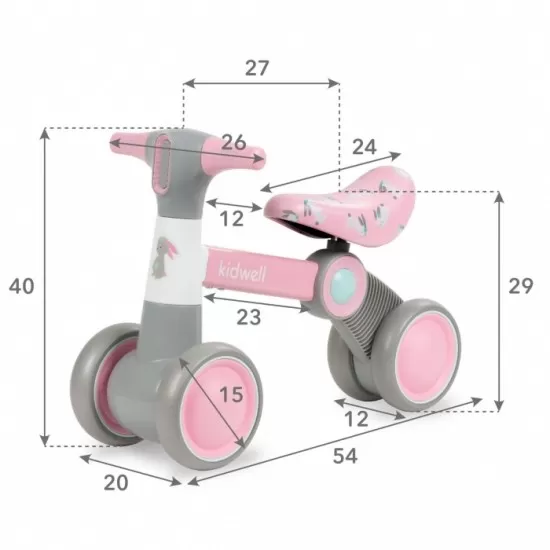 Bicicleta fara pedale Kidwell Petito Bunny Bicicleta fara pedale Kidwell Petito Bunny