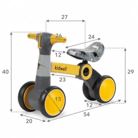 Bicicleta fara pedale Kidwell Petito Dino Bicicleta fara pedale Kidwell Petito Dino