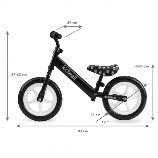 Bicicleta fara pedale Kidwell Rebel Panda Bicicleta fara pedale Kidwell Rebel Panda