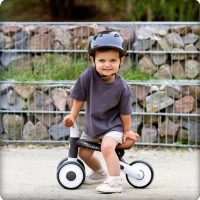 Bicicleta fara pedale pentru copii, 51 x 18.5 x 36 cm, roti EVA, Nukido NK-603 - Negru