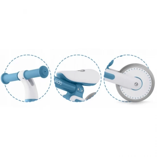 Bicicleta fara pedale pentru copii, 51 x 18.5 x 36 cm, roti EVA, Nukido NK-603 - Albastru Bicicleta fara pedale pentru copii, 51 x 18.5 x 36 cm, roti EVA, Nukido NK-603 - Albastru