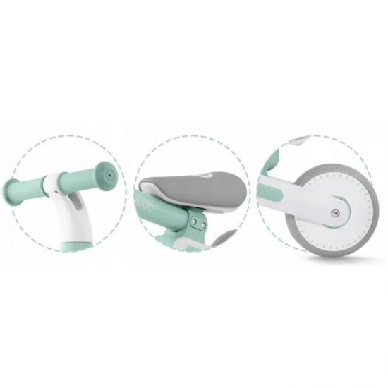 Bicicleta fara pedale pentru copii, 51 x 18.5 x 36 cm, roti EVA, Nukido NK-603 - Mint Bicicleta fara pedale pentru copii, 51 x 18.5 x 36 cm, roti EVA, Nukido NK-603 - Mint