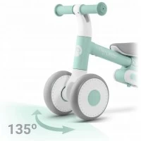 Bicicleta fara pedale pentru copii, 51 x 18.5 x 36 cm, roti EVA, Nukido NK-603 - Mint