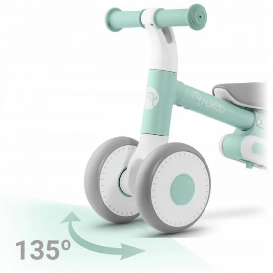 Bicicleta fara pedale pentru copii, 51 x 18.5 x 36 cm, roti EVA, Nukido NK-603 - Mint Bicicleta fara pedale pentru copii, 51 x 18.5 x 36 cm, roti EVA, Nukido NK-603 - Mint