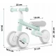Bicicleta fara pedale pentru copii, 51 x 18.5 x 36 cm, roti EVA, Nukido NK-603 - Mint Bicicleta fara pedale pentru copii, 51 x 18.5 x 36 cm, roti EVA, Nukido NK-603 - Mint