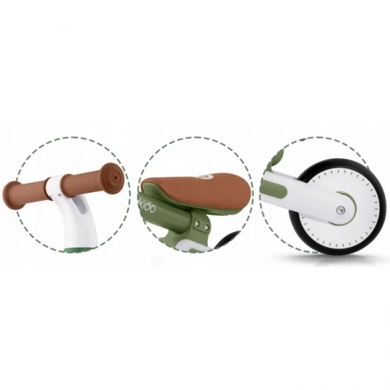 Bicicleta fara pedale pentru copii, 51 x 18.5 x 36 cm, roti EVA, Nukido NK-603 - Verde Bicicleta fara pedale pentru copii, 51 x 18.5 x 36 cm, roti EVA, Nukido NK-603 - Verde