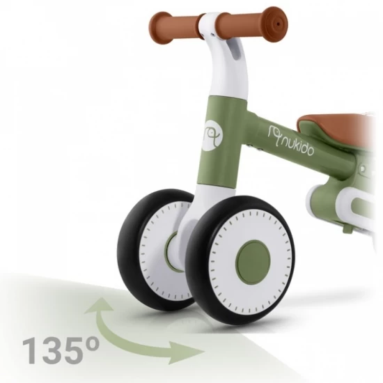 Bicicleta fara pedale pentru copii, 51 x 18.5 x 36 cm, roti EVA, Nukido NK-603 - Verde Bicicleta fara pedale pentru copii, 51 x 18.5 x 36 cm, roti EVA, Nukido NK-603 - Verde