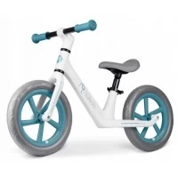 Bicicleta fara pedale pentru copii, 87 x 39 x 54 cm, roti EVA, Light Flee Nukido NK-604 - Albastru - Alb