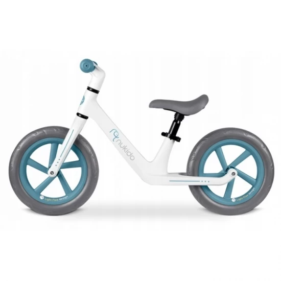 Bicicleta fara pedale pentru copii, 87 x 39 x 54 cm, roti EVA, Light Flee Nukido NK-604 - Albastru - Alb Bicicleta fara pedale pentru copii, 87 x 39 x 54 cm, roti EVA, Light Flee Nukido NK-604 - Albastru - Alb
