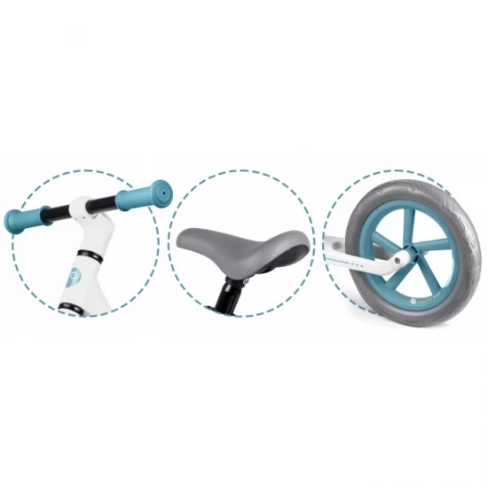 Bicicleta fara pedale pentru copii, 87 x 39 x 54 cm, roti EVA, Light Flee Nukido NK-604 - Albastru - Alb Bicicleta fara pedale pentru copii, 87 x 39 x 54 cm, roti EVA, Light Flee Nukido NK-604 - Albastru - Alb