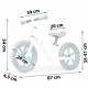 Bicicleta fara pedale pentru copii, 87 x 39 x 54 cm, roti EVA, Light Flee Nukido NK-604 - Albastru - Alb Bicicleta fara pedale pentru copii, 87 x 39 x 54 cm, roti EVA, Light Flee Nukido NK-604 - Albastru - Alb