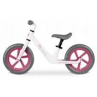 Bicicleta fara pedale pentru copii, 87 x 39 x 54 cm, roti EVA, Light Flee Nukido NK-604 - Roz - Alb