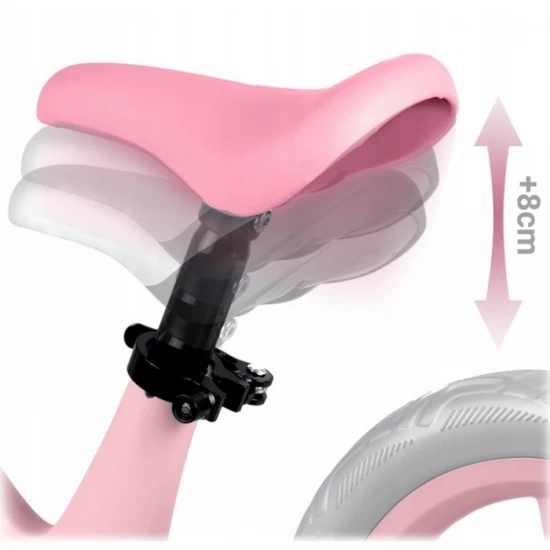 Bicicleta fara pedale pentru copii, 87 x 39 x 54 cm, roti EVA, Light Flee Nukido NK-604 - Roz Bicicleta fara pedale pentru copii, 87 x 39 x 54 cm, roti EVA, Light Flee Nukido NK-604 - Roz