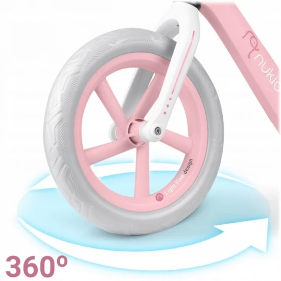 Bicicleta fara pedale pentru copii, 87 x 39 x 54 cm, roti EVA, Light Flee Nukido NK-604 - Roz Bicicleta fara pedale pentru copii, 87 x 39 x 54 cm, roti EVA, Light Flee Nukido NK-604 - Roz