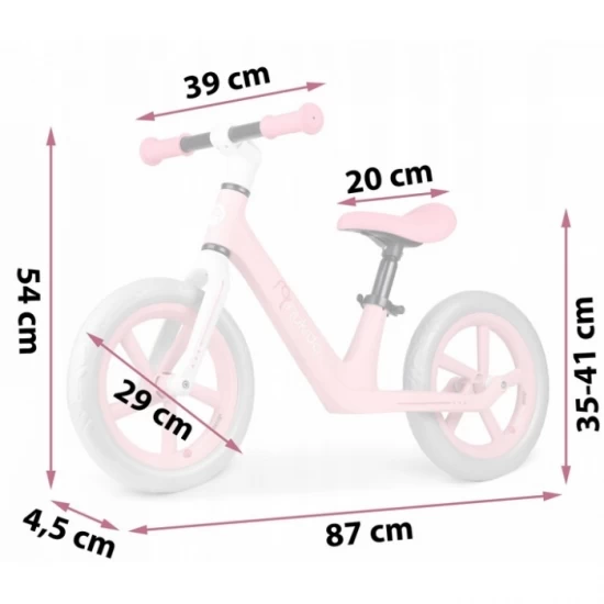 Bicicleta fara pedale pentru copii, 87 x 39 x 54 cm, roti EVA, Light Flee Nukido NK-604 - Roz Bicicleta fara pedale pentru copii, 87 x 39 x 54 cm, roti EVA, Light Flee Nukido NK-604 - Roz