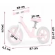 Bicicleta fara pedale pentru copii, 87 x 39 x 54 cm, roti EVA, Light Flee Nukido NK-604 - Roz Bicicleta fara pedale pentru copii, 87 x 39 x 54 cm, roti EVA, Light Flee Nukido NK-604 - Roz