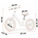 Bicicleta fara pedale pentru copii, 87 x 39 x 54 cm, roti EVA, Light Flee Nukido NK-604 - Bej Bicicleta fara pedale pentru copii, 87 x 39 x 54 cm, roti EVA, Light Flee Nukido NK-604 - Bej