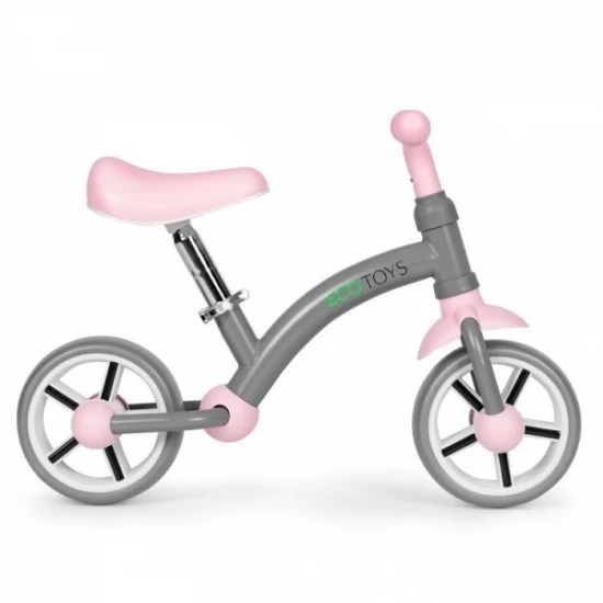 Bicicleta fara pedale pentru copii Ecotoys LC-V1252 - Gri-Roz