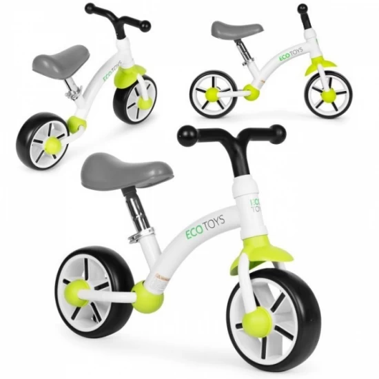 Bicicleta fara pedale pentru copii Ecotoys LC-V1252 - Verde-Alb