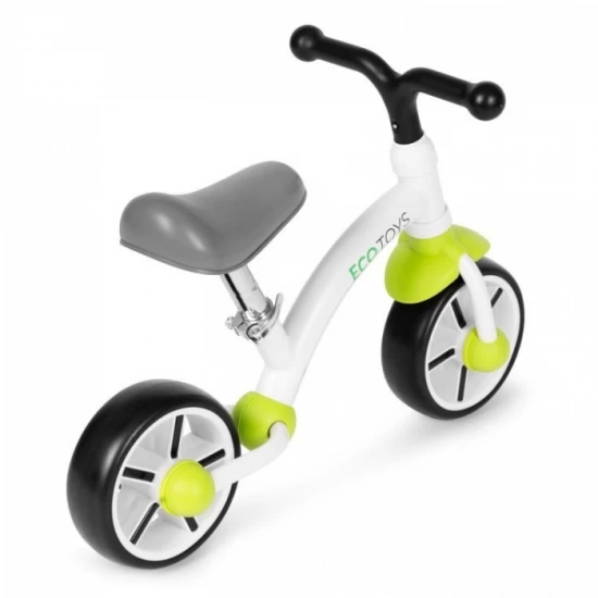 Bicicleta fara pedale pentru copii Ecotoys LC-V1252 - Verde-Alb