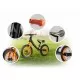 Bicicleta fara pedale Ricokids 760101 - Negru - Portocaliu Bicicleta fara pedale Ricokids 760101 - Negru - Portocaliu