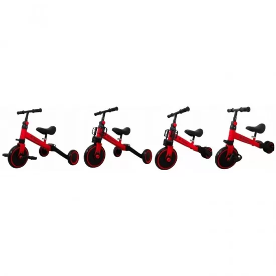 Bicicleta multifunctionala 4 in 1 cu pedale detasabile P8 R-Sport - Rosu Bicicleta multifunctionala 4 in 1 cu pedale detasabile P8 R-Sport - Rosu