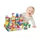 Cuburi de lemn educationale Ecotoys 100 de piese Ferma Cuburi de lemn educationale Ecotoys 100 de piese Ferma