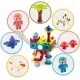Blocuri magnetice, 107 elemente, Paradisul Dinozaurilor Ricokids RK-757 Blocuri magnetice, 107 elemente, Paradisul Dinozaurilor Ricokids RK-757